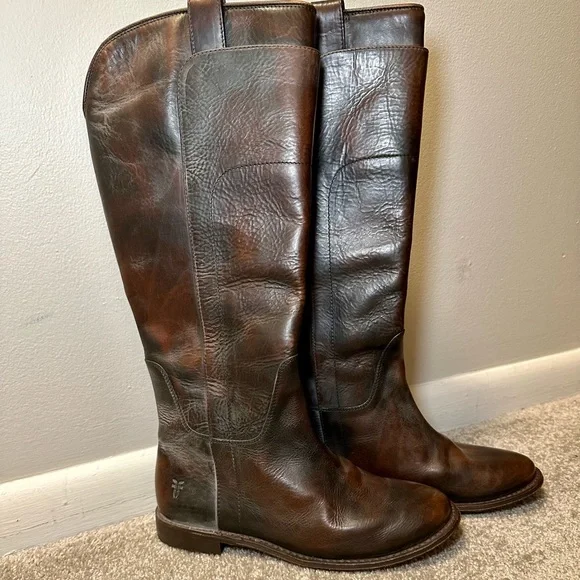 NWT Frye Paige tall boots in dark brown size 8